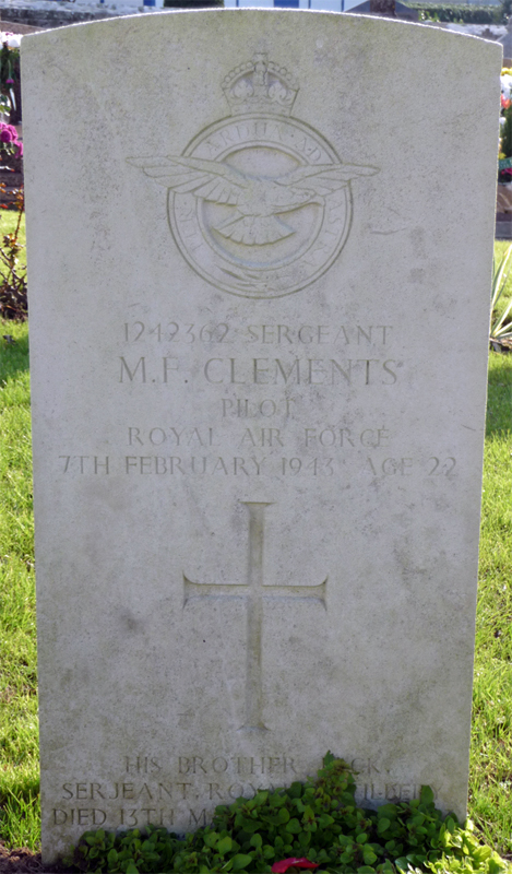 Sgt Maurice Freeman Clements<br/><br /><br />died February 7th, 1943